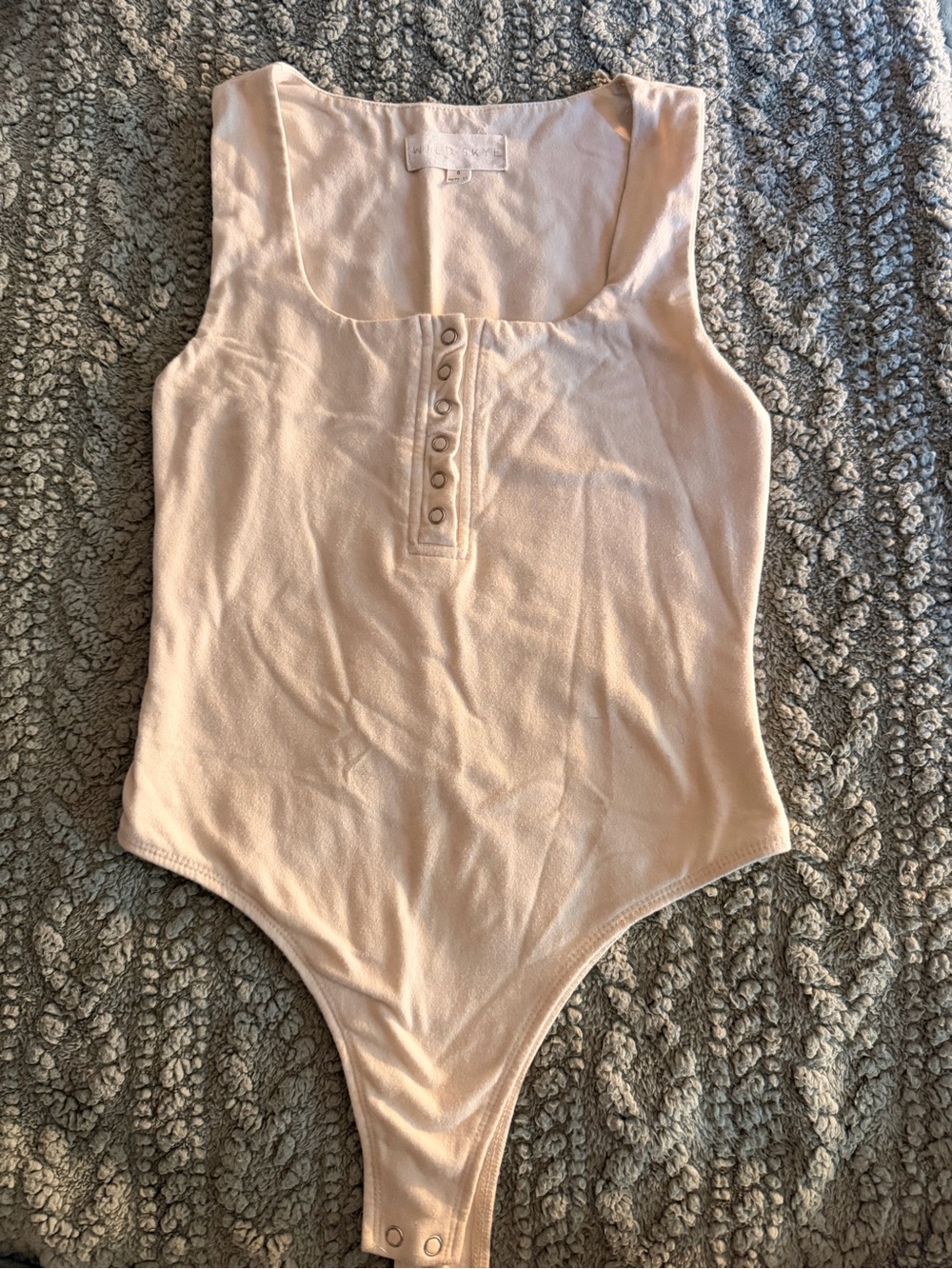 Girls' Soft Blush Snap-Front One-Piece Bodysuit